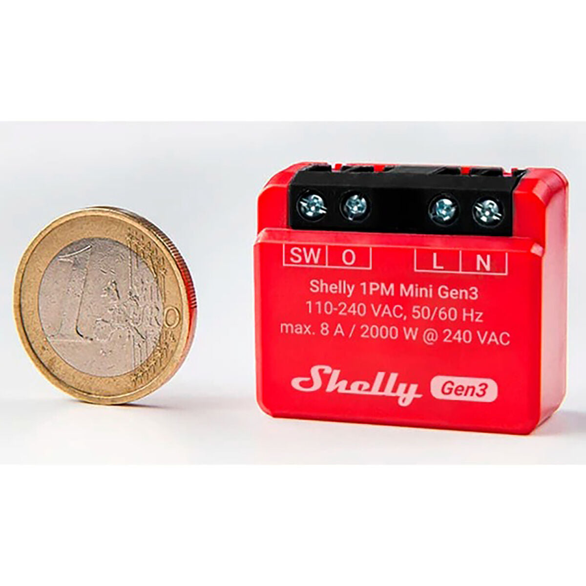 Μονάδα διακόπτη Wi-Fi Shelly Mini 1PM Gen3 Bluetooth Wi-Fi Bluetooth 4.2