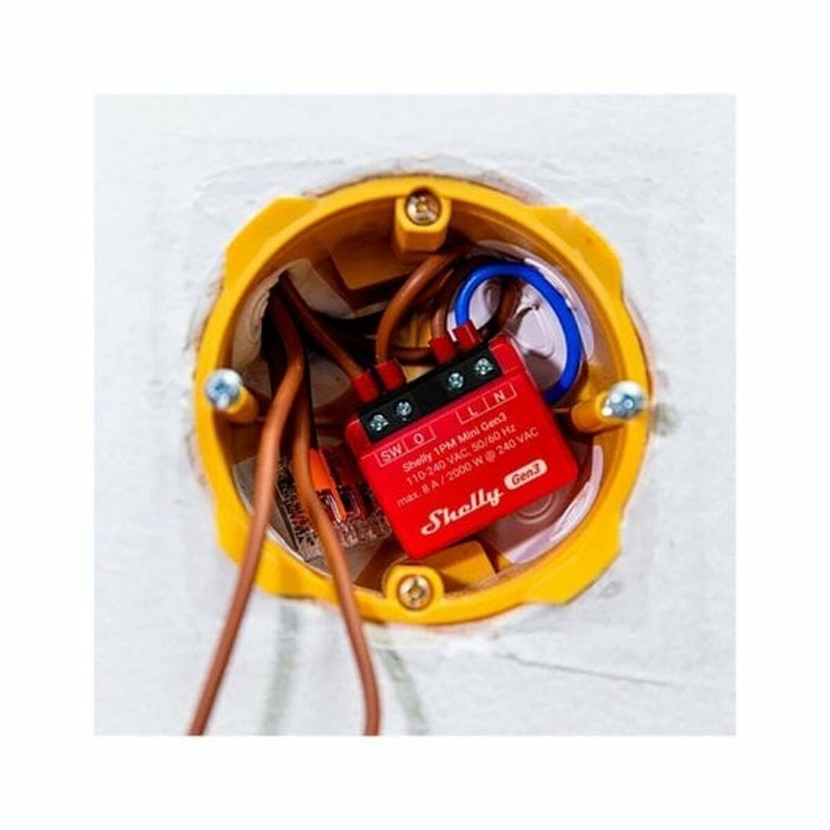 Μονάδα διακόπτη Wi-Fi Shelly Mini 1PM Gen3 Bluetooth Wi-Fi Bluetooth 4.2