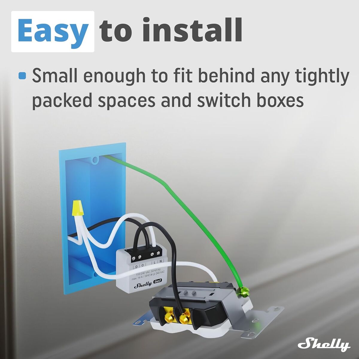 Έξυπνο Βύσμα Shelly MINI 1PM GEN3 Bluetooth Wi-Fi Bluetooth 4.2