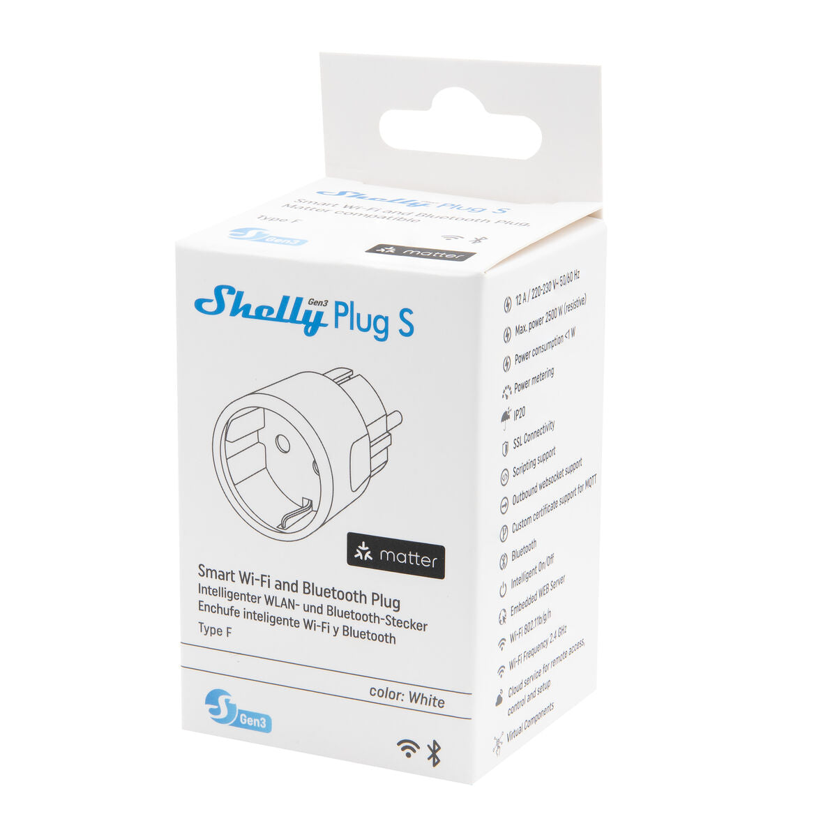 Έξυπνο Βύσμα Shelly 85366990 Wi-Fi 230 V 10 A