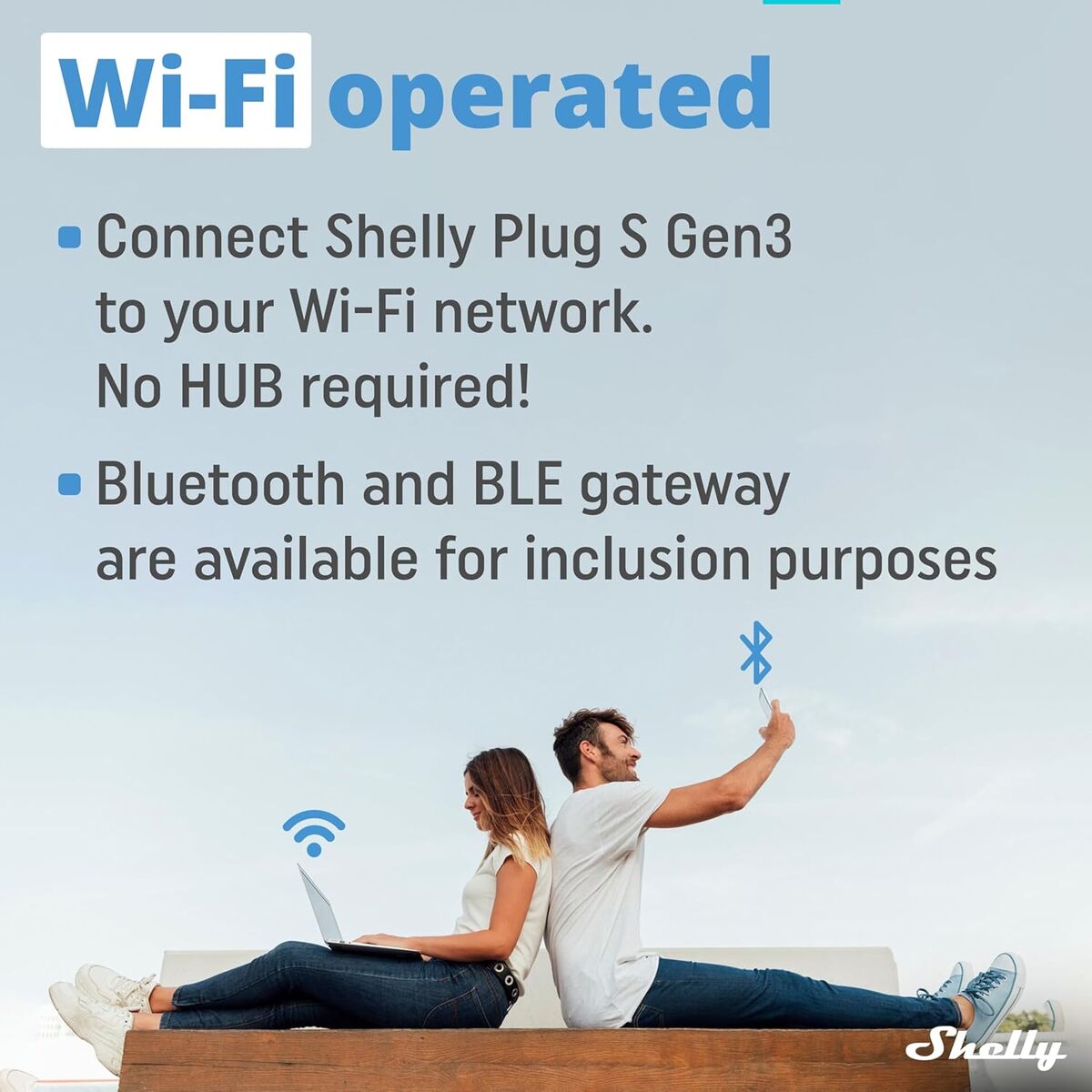 Έξυπνο Βύσμα Shelly 85366990 Wi-Fi 230 V 10 A