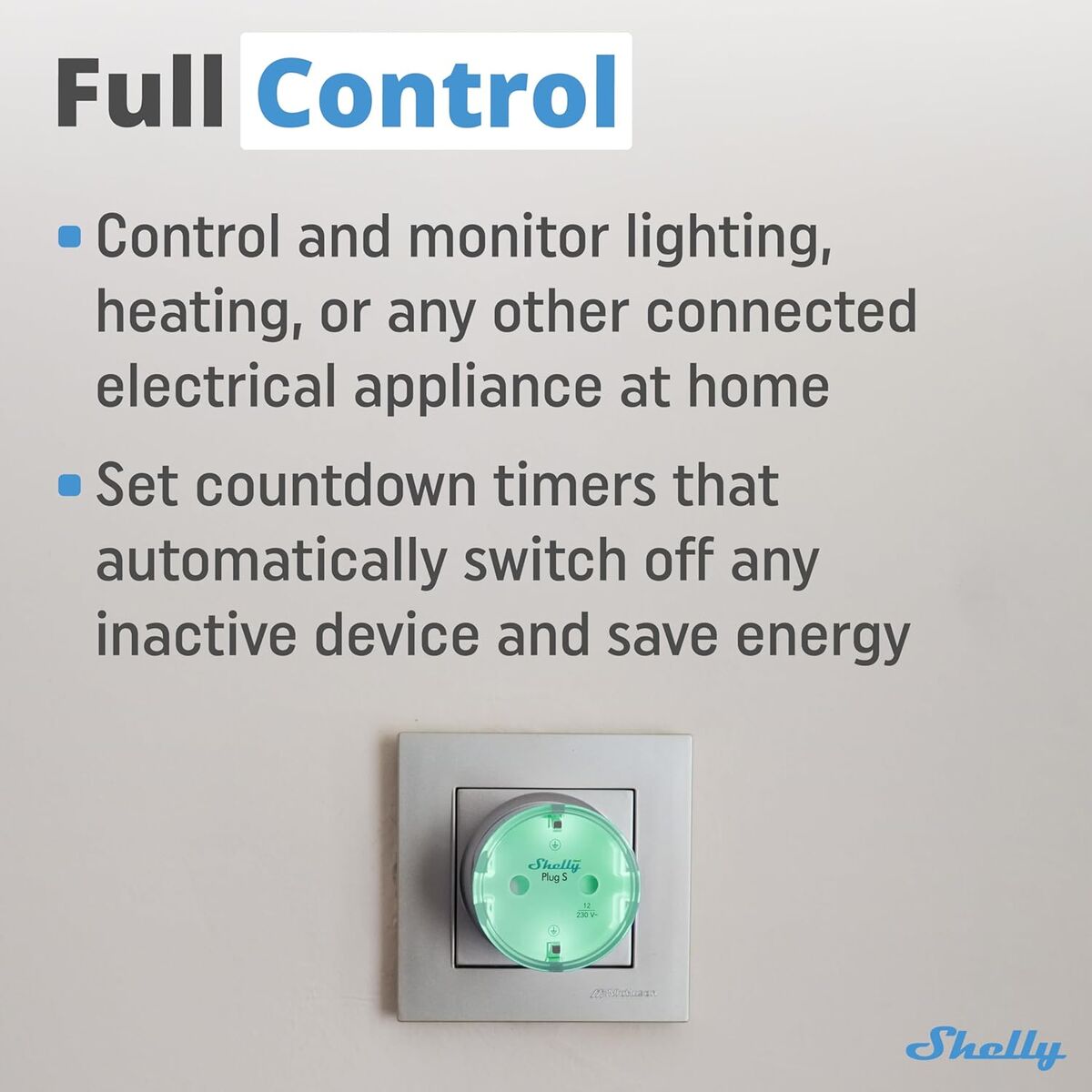 Έξυπνο Βύσμα Shelly 85366990 Wi-Fi 230 V 10 A