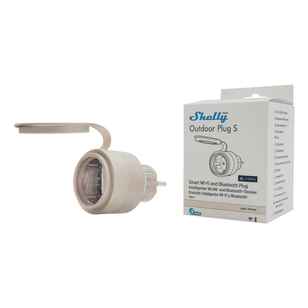 Έξυπνο Βύσμα Shelly S3PL-20112EU Wi-Fi