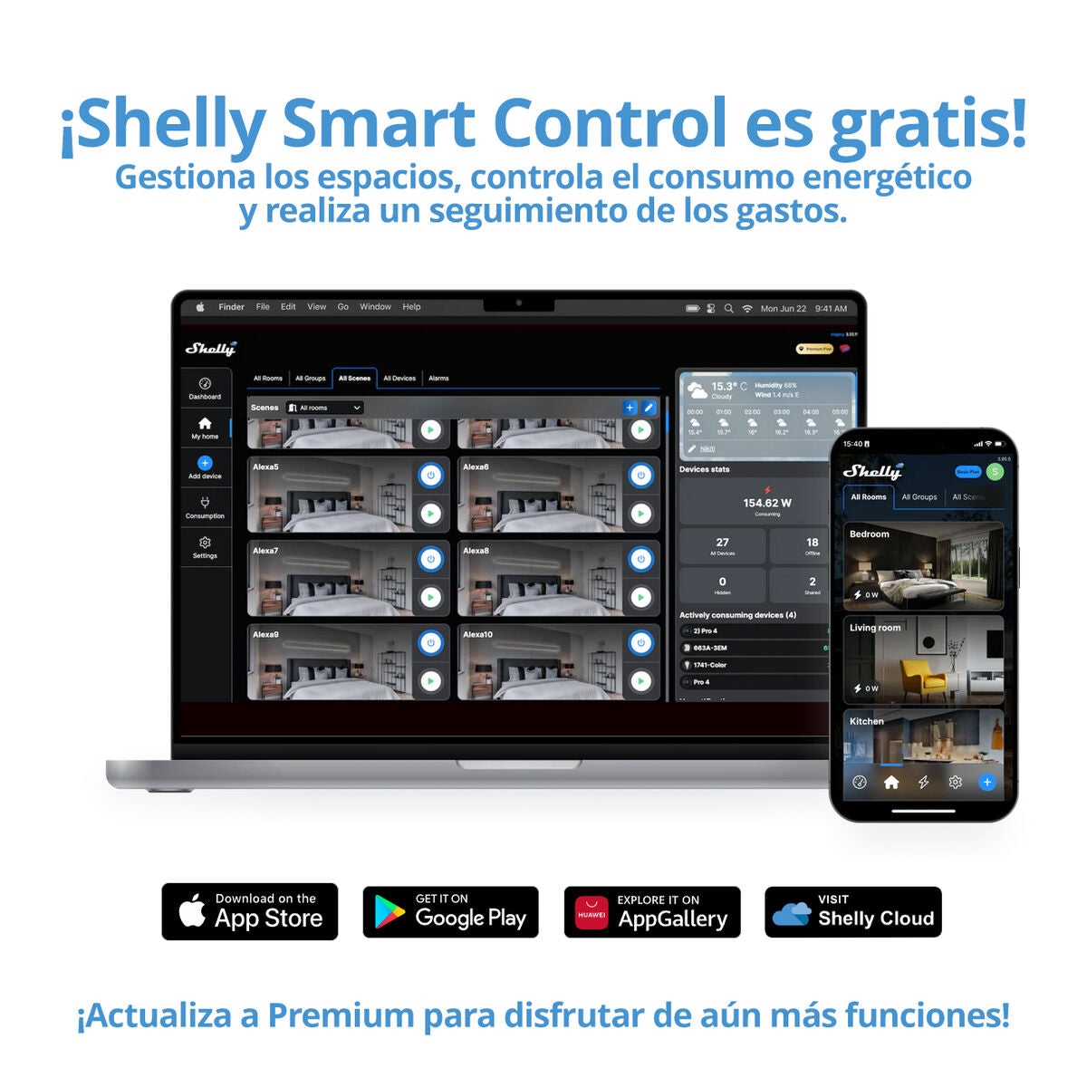 Έξυπνο Βύσμα Shelly S4SW-001X16EU Bluetooth Wi-Fi Bluetooth 5.0 240 V