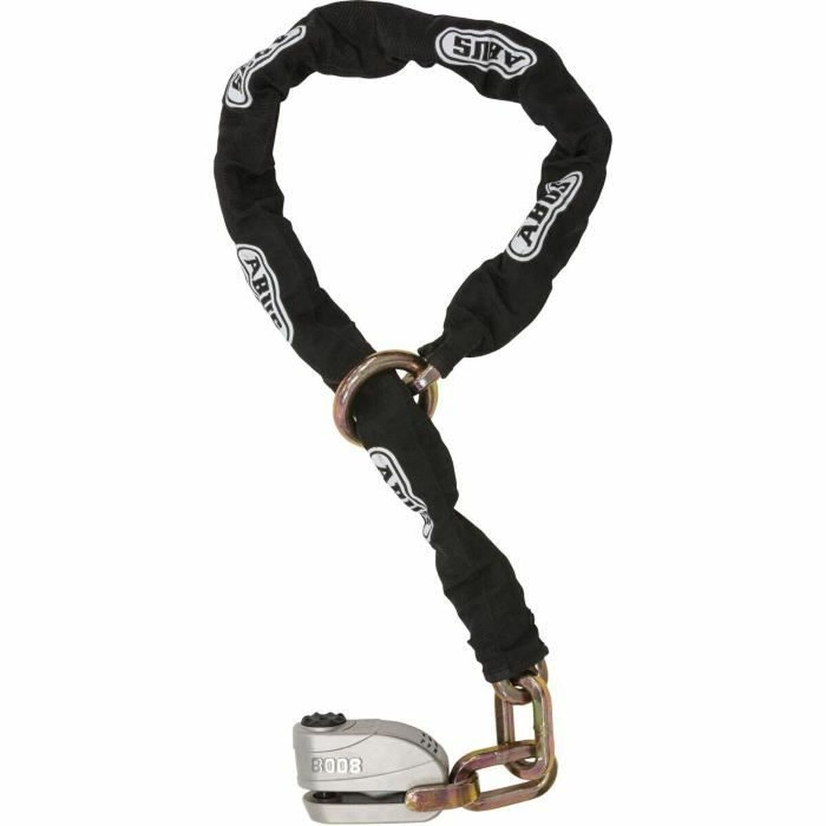 Αλυσίδα με λουκέτο ABUS 8008/12KS120 Black Loop Μαύρο