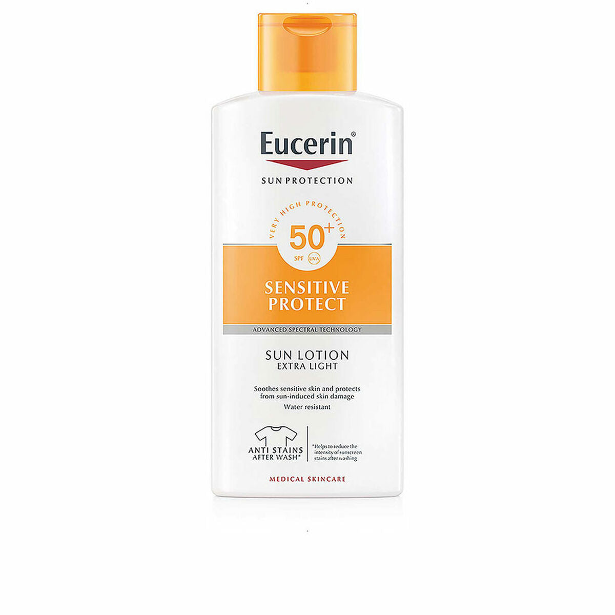 Ηλιακή Λοσιόν Sensitive Protect Eucerin Spf 50 SPF 50+