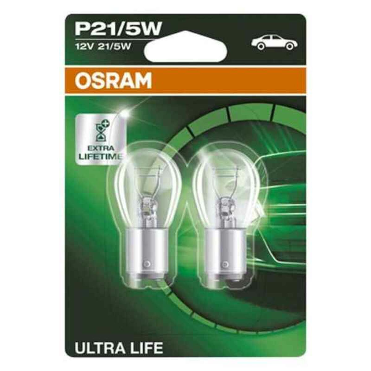 Λάμπα Αυτοκινήτου OS7528ULT-02B Osram OS7528ULT-02B P21/5W 21/5W 12V (2 Τεμάχια)