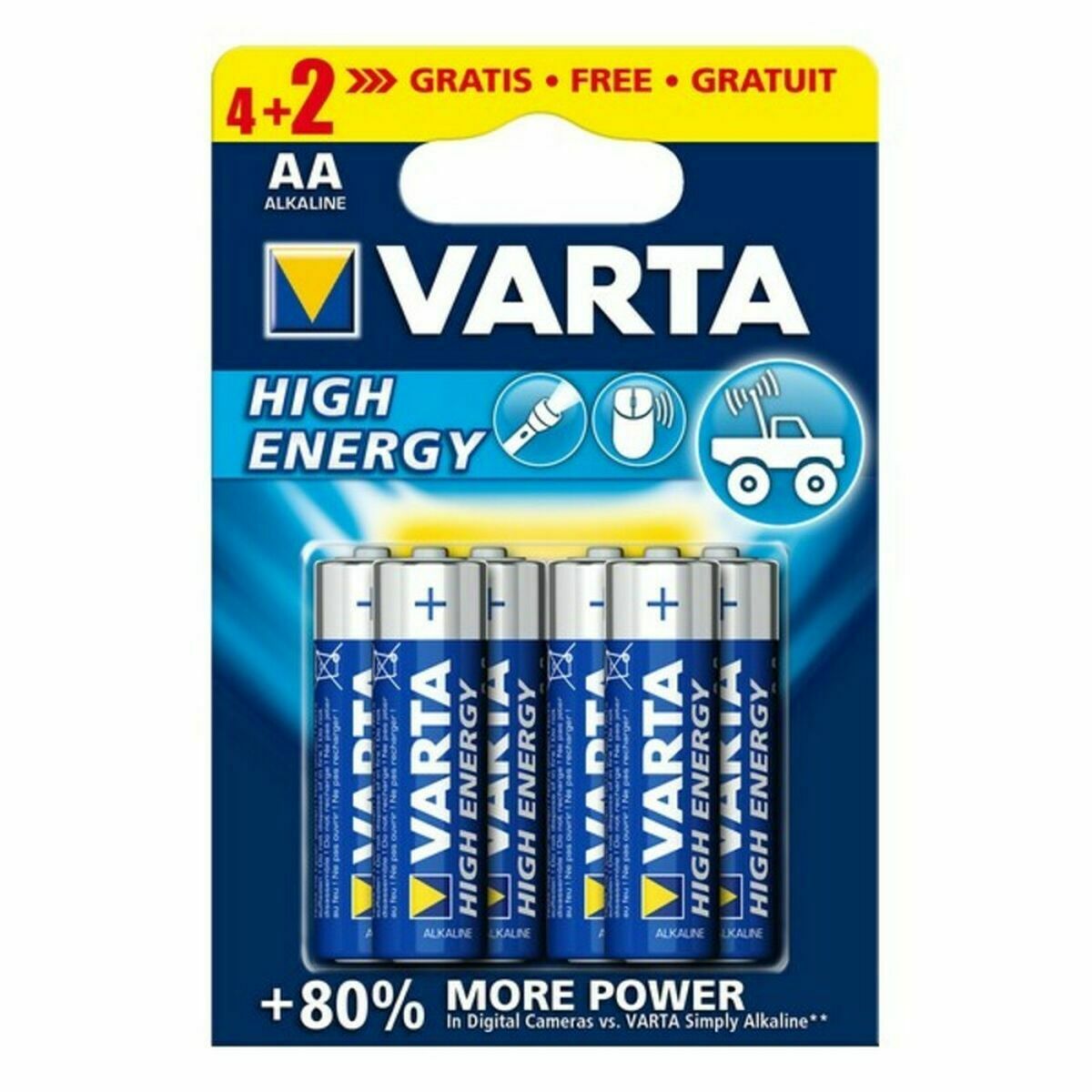 Αλκαλικές Μπαταρίες Varta 4906121436 1,5 V 1.55 V AA (6 Τεμάχια)