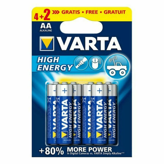 Αλκαλικές Μπαταρίες Varta 4906121436 1,5 V 1.55 V AA (6 Τεμάχια)