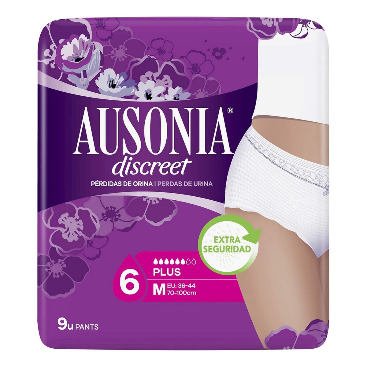 Σερβιέτες για την Ακράτεια Ausonia Discreet Boutique Μεσαίο (9 τεμ.)