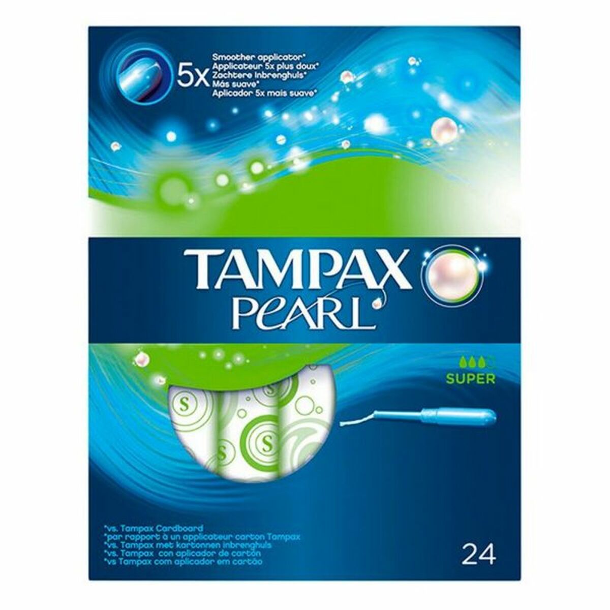 Πακέτο Ταμπόν Pearl Super Tampax Tampax Pearl (24 τεμ.) 24 τεμ.