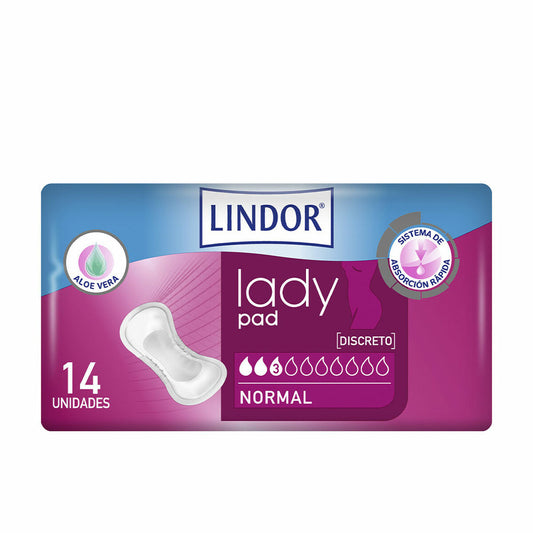 Κανονικές Σερβιέτες Χωρίς Φτερά Lindor Lady Pad 14 Μονάδες