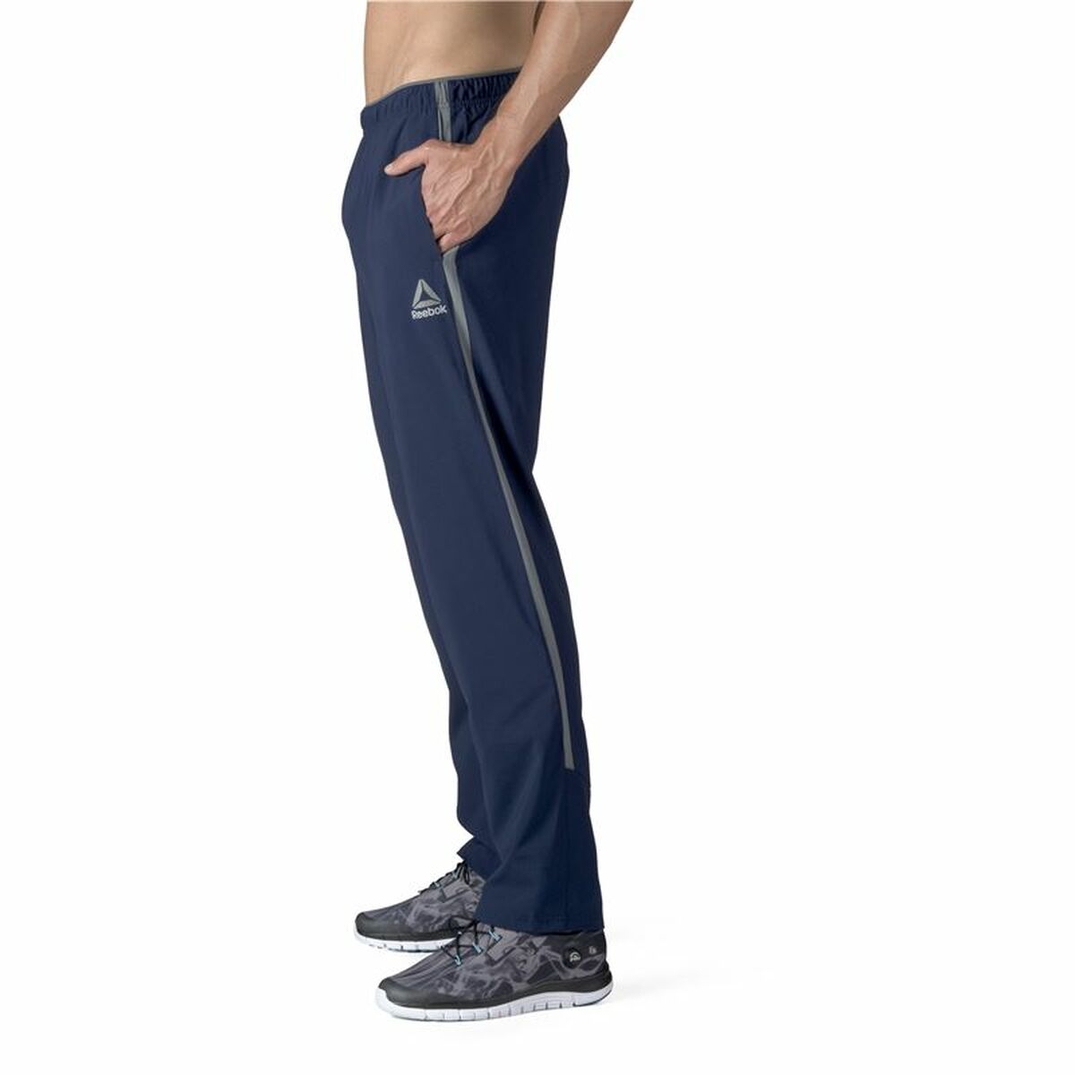 Μακρύ Αθλητικό Παντελόνι  Reebok Workout Ready Σκούρο μπλε Άντρες