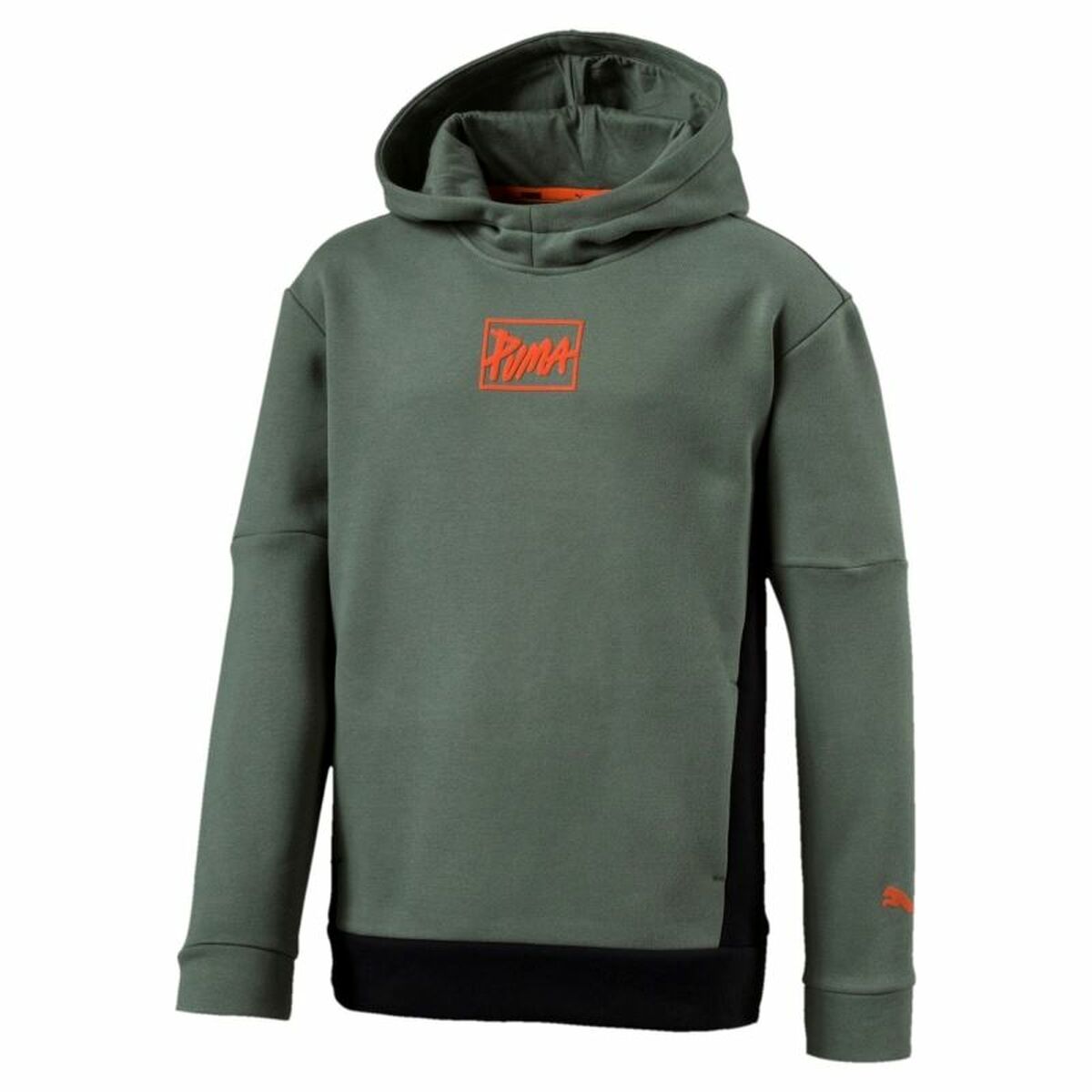 Unisex Φούτερ με Κουκούλα Puma Style Hoody B Laurel Wreath Ελαιόλαδο