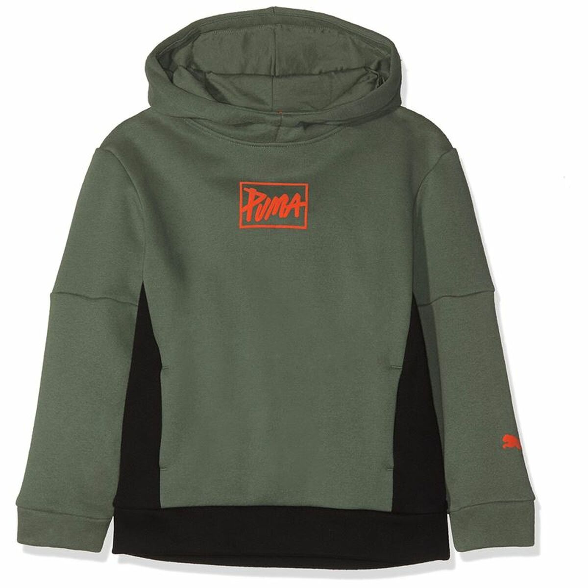 Unisex Φούτερ με Κουκούλα Puma Style Hoody B Laurel Wreath Ελαιόλαδο