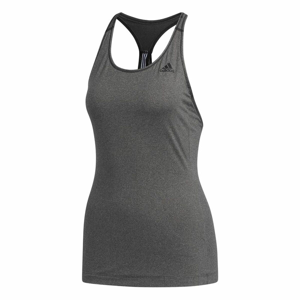 Αμάνικο Γυναικείο Μπλουζάκι Adidas 3 Stripes Tank Σκούρο γκρίζο