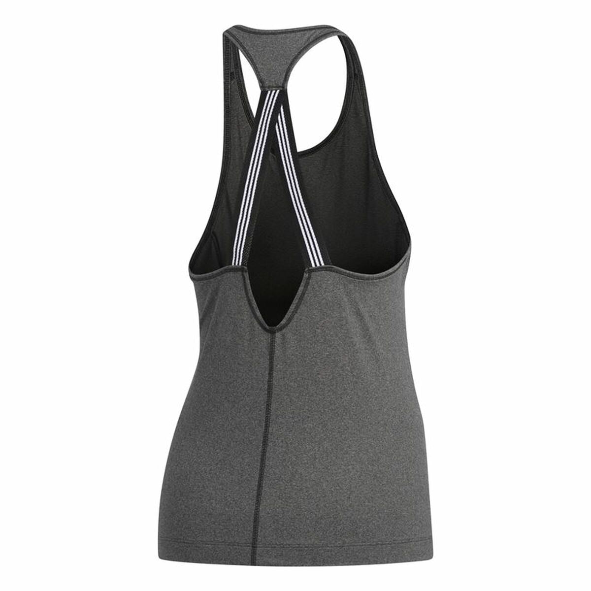 Αμάνικο Γυναικείο Μπλουζάκι Adidas 3 Stripes Tank Σκούρο γκρίζο