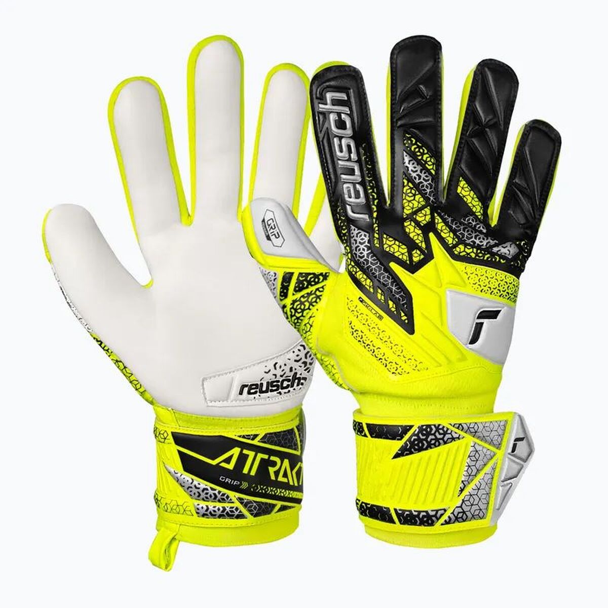 Γάντια Τερματοφύλακα Reusch Attrakt Grip safe Κίτρινο Ενήλικες