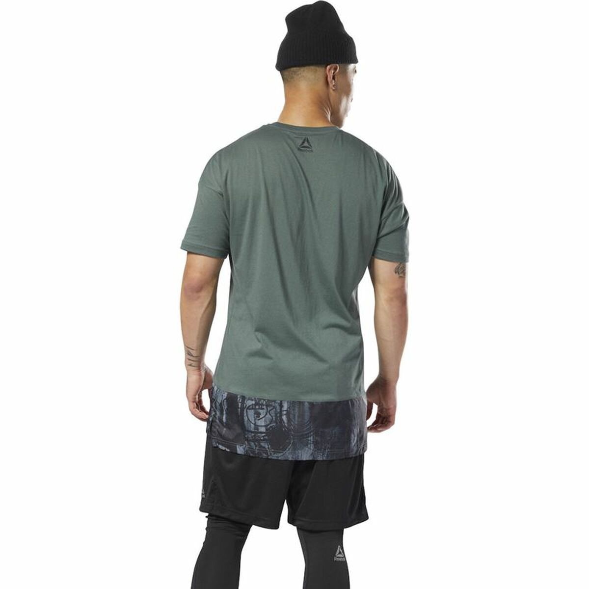 Ανδρική Μπλούζα με Κοντό Μανίκι Reebok Essentials  Πράσινο