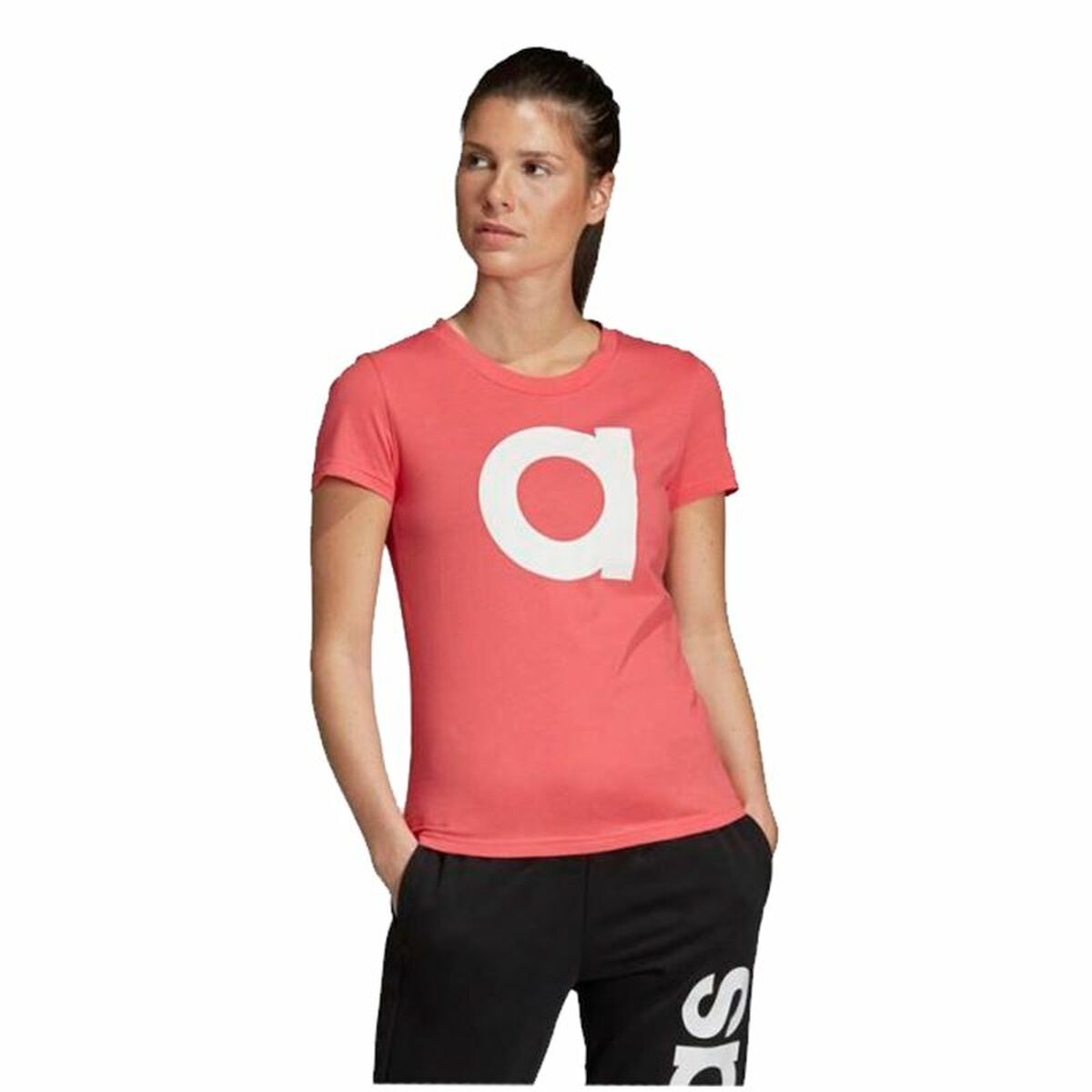 Γυναικεία Μπλούζα με Κοντό Μανίκι Adidas Essentials Ανοιχτό Ροζ
