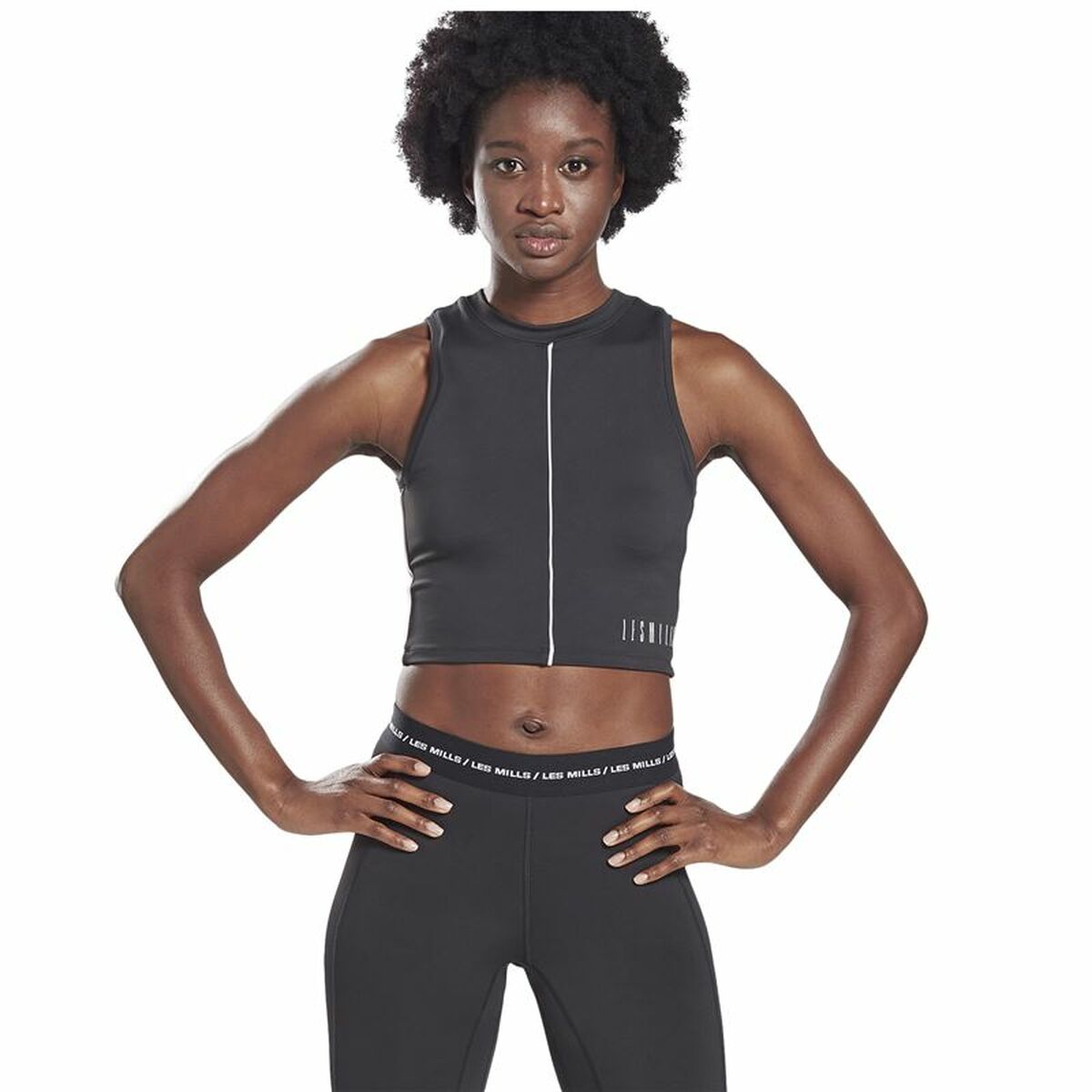 Αμάνικο Γυναικείο Μπλουζάκι Reebok Les Mills® Performance Μαύρο