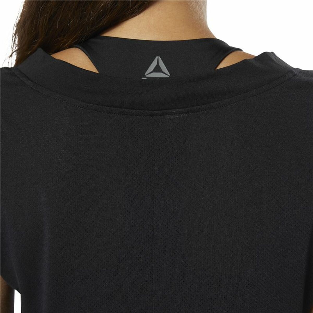 Γυναικεία Μπλούζα με Κοντό Μανίκι Reebok Wor Supremium Detail Μαύρο