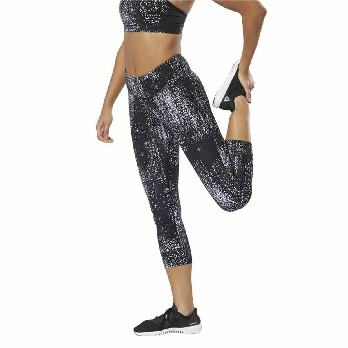 Αθλητικά Γυναικεία Κολάν Reebok Lux 3/4 Μαύρο