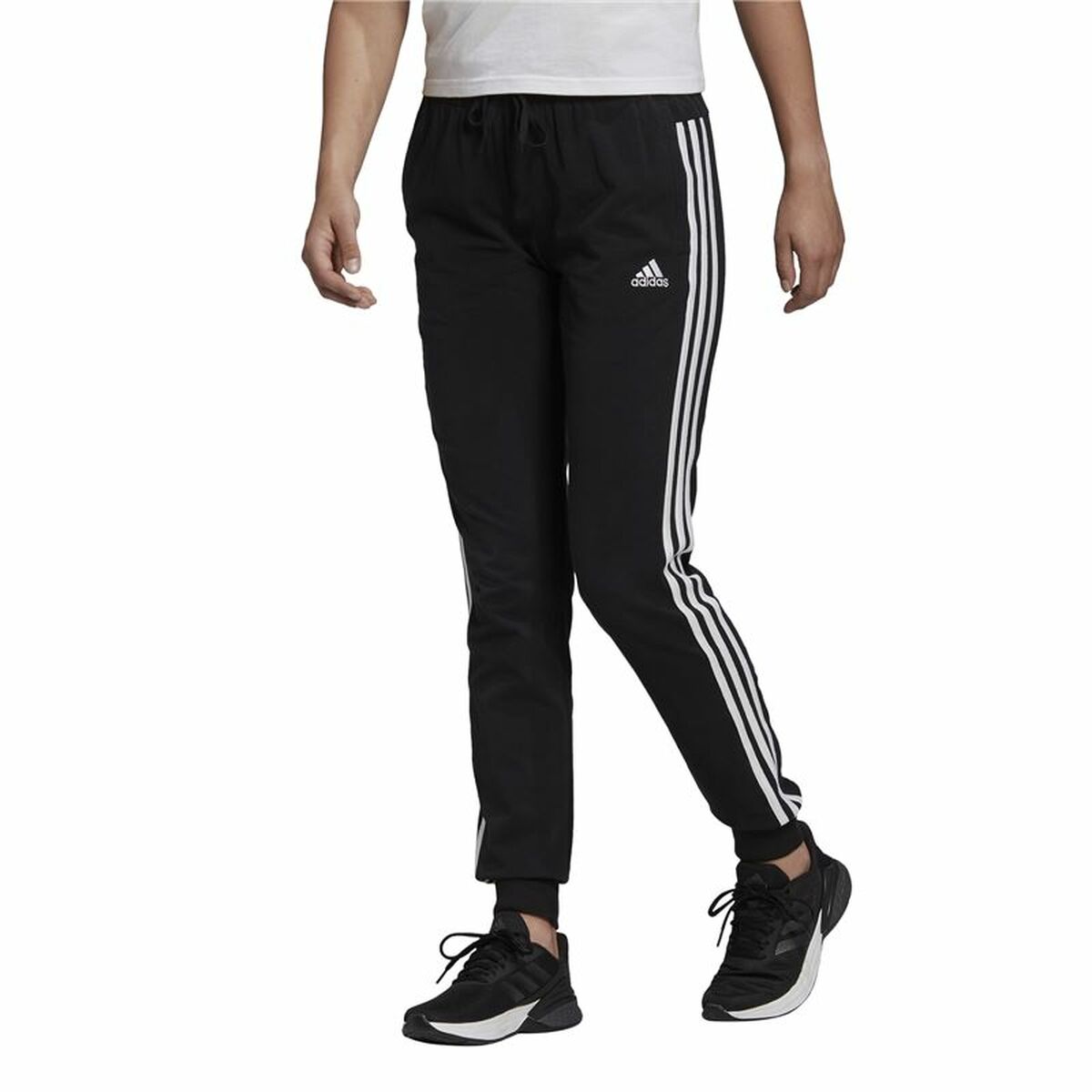 Μακρύ Αθλητικό Παντελόνι Adidas 3S Sj C Pt Μαύρο Γυναίκα