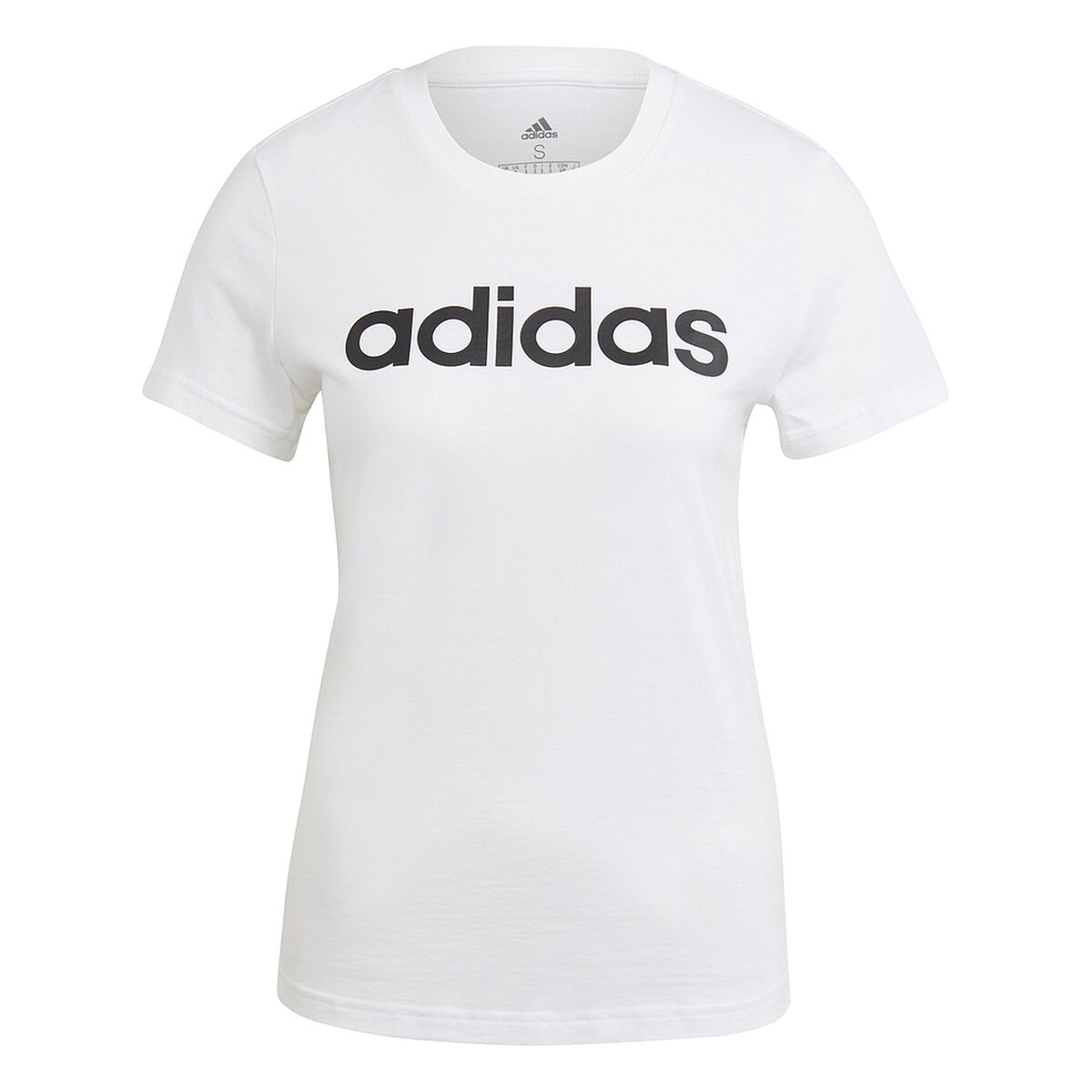 Γυναικεία Μπλούζα με Κοντό Μανίκι Adidas Λευκό
