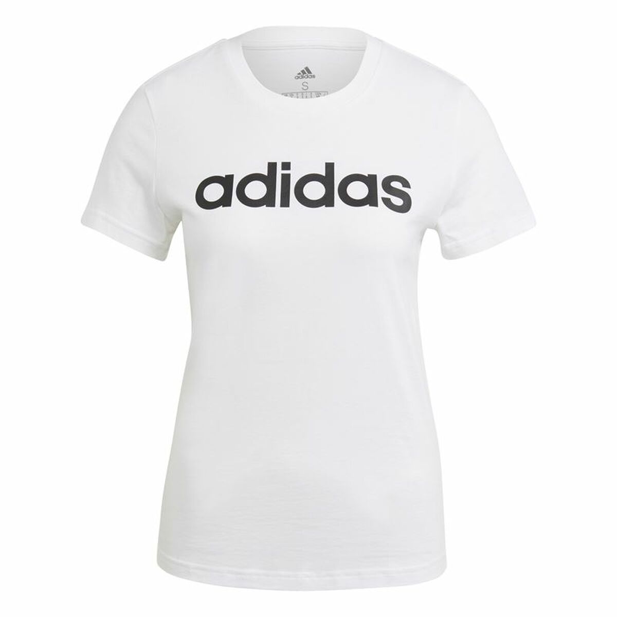 Γυναικεία Μπλούζα με Κοντό Μανίκι Adidas Λευκό