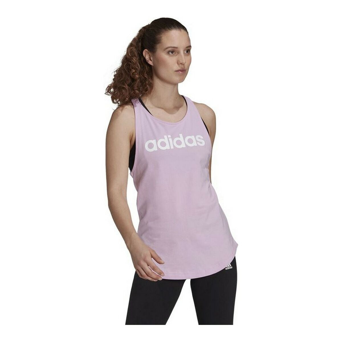 Γυναικεία Tank Top Adidas Essentials Logo Λεβάντα
