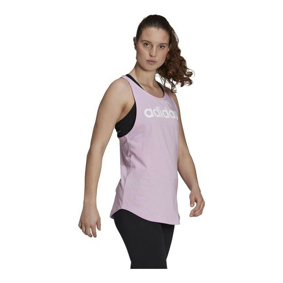 Γυναικεία Tank Top Adidas Essentials Logo Λεβάντα