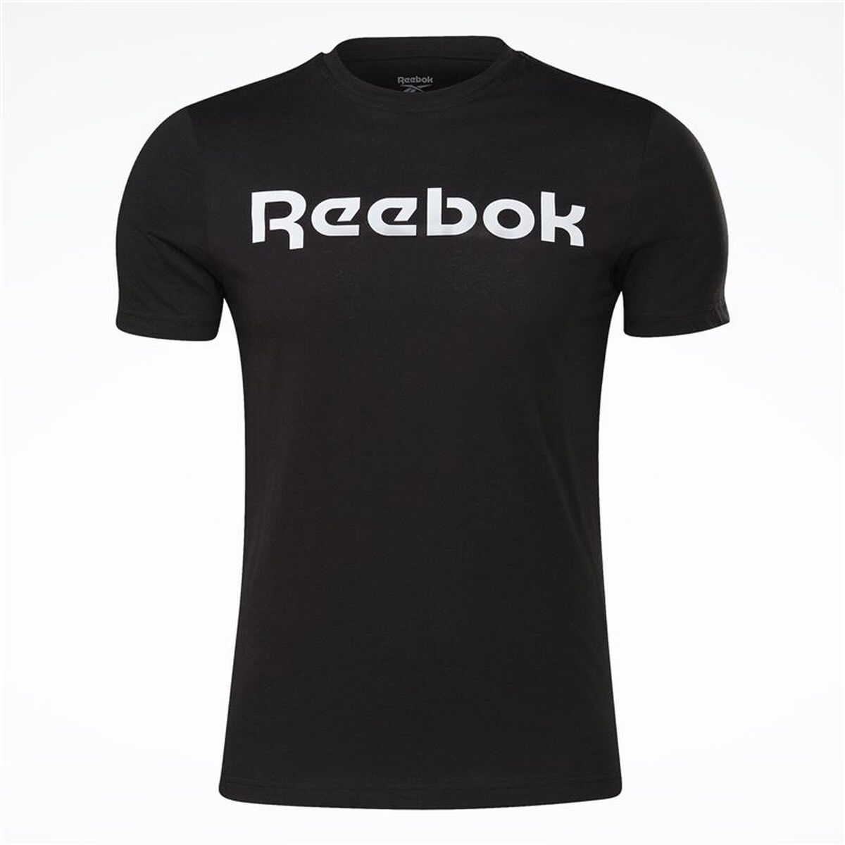 Ανδρική Μπλούζα με Κοντό Μανίκι Reebok Graphic Series Linear Logo Μαύρο