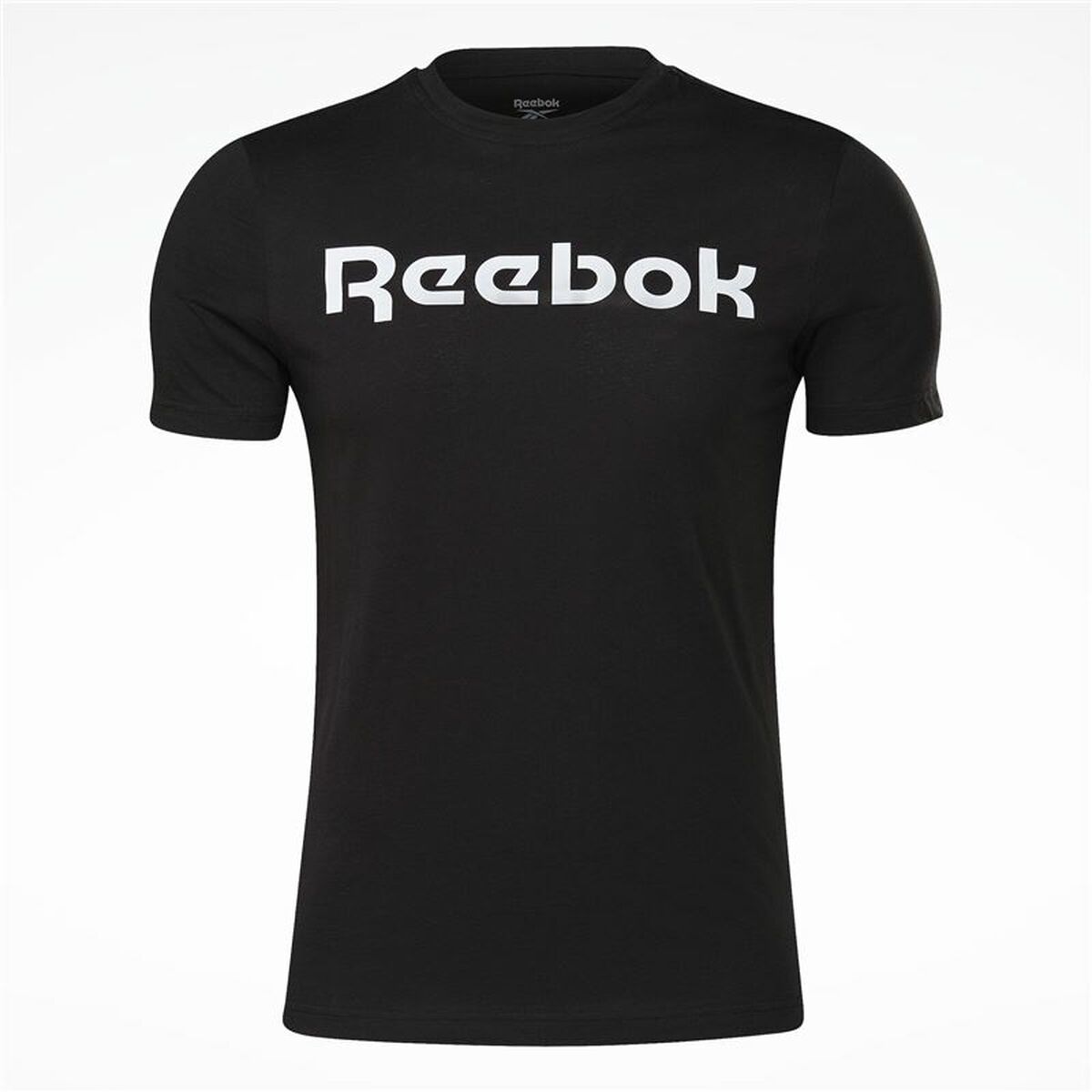 Ανδρική Μπλούζα με Κοντό Μανίκι Reebok Graphic Series Linear Logo Μαύρο