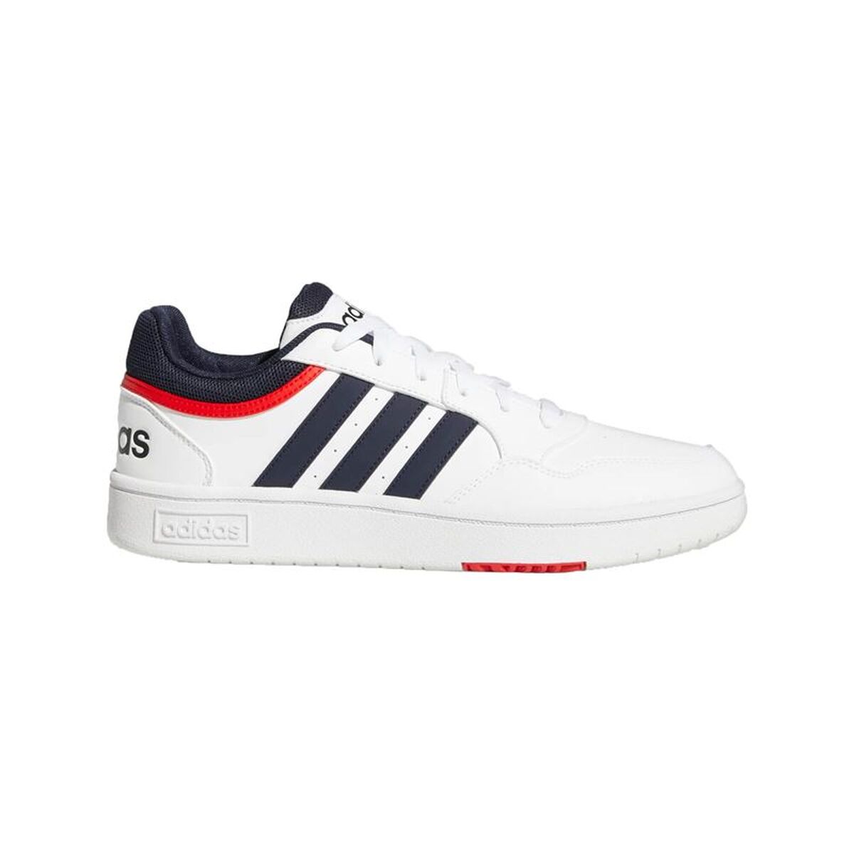 Ανδρικά Αθλητικά Παπούτσια Adidas Hoops 3.0 Λευκό