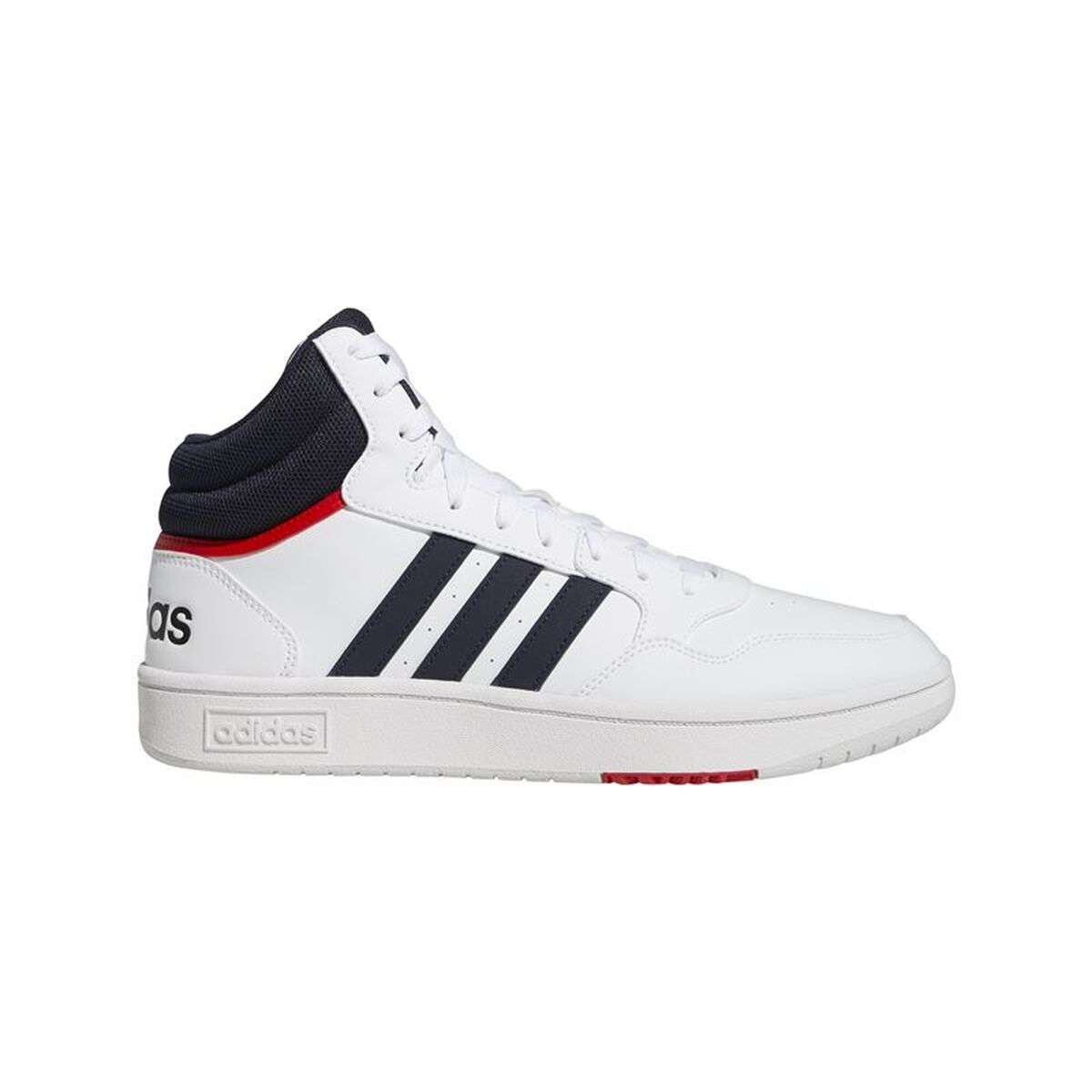 Ανδρικά Αθλητικά Παπούτσια Adidas Hoops 3.0 Mid Classic Λευκό