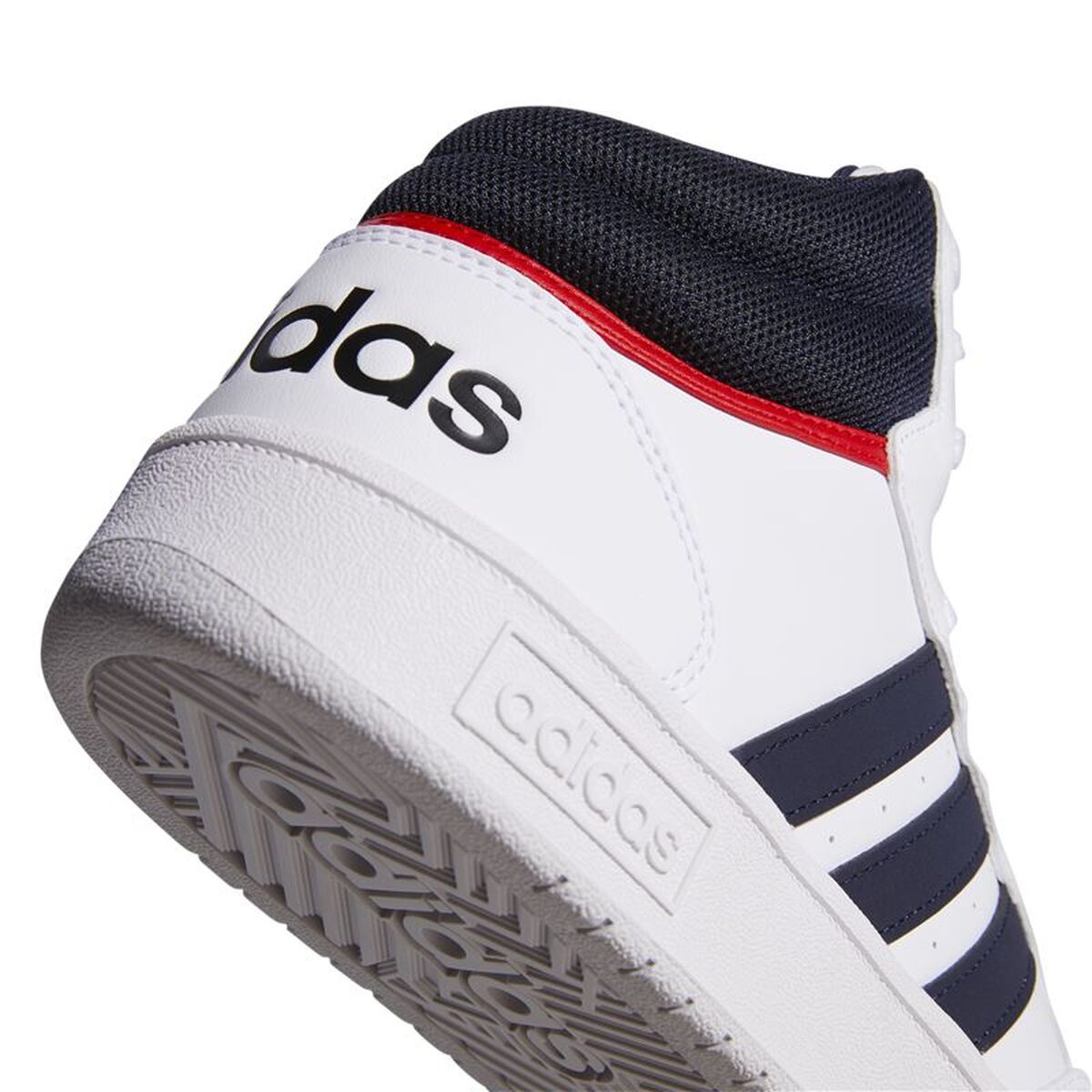 Ανδρικά Αθλητικά Παπούτσια Adidas Hoops 3.0 Mid Classic Λευκό