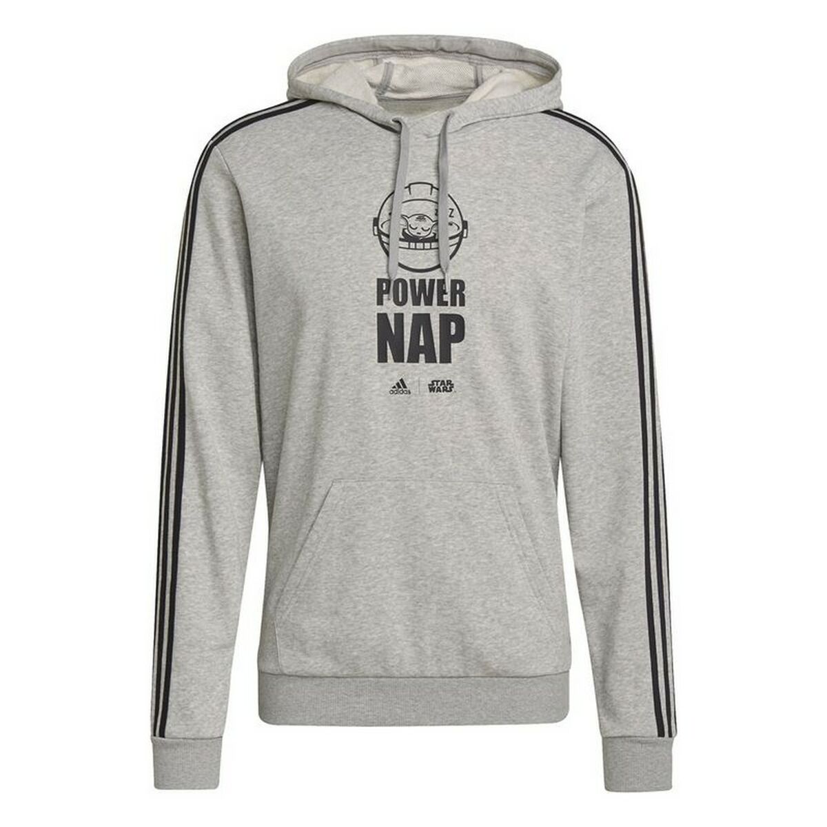 Ανδρικό Φούτερ με Κουκούλα Adidas X Star Wars: The Mandalorian Ανοιχτό Γκρι