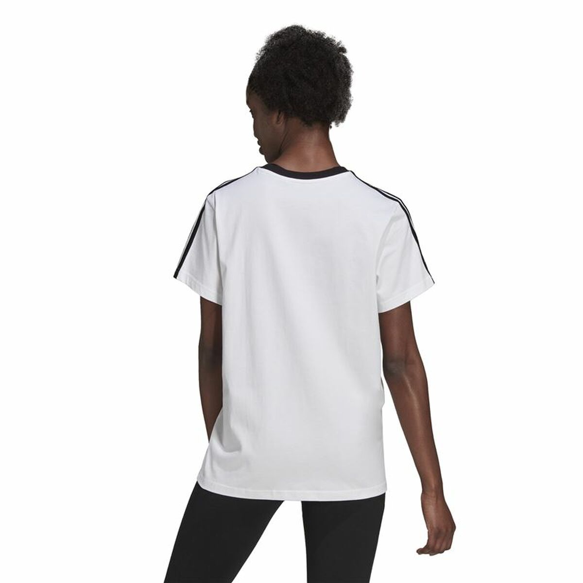 Ανδρική Μπλούζα με Κοντό Μανίκι Adidas Λευκό