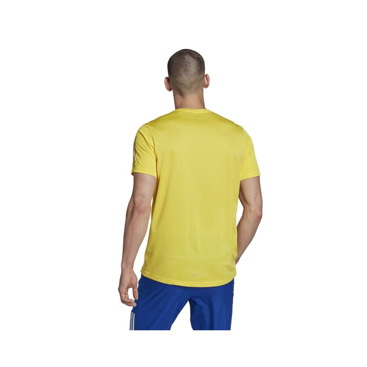 Ανδρική Μπλούζα με Κοντό Μανίκι Adidas Κίτρινο