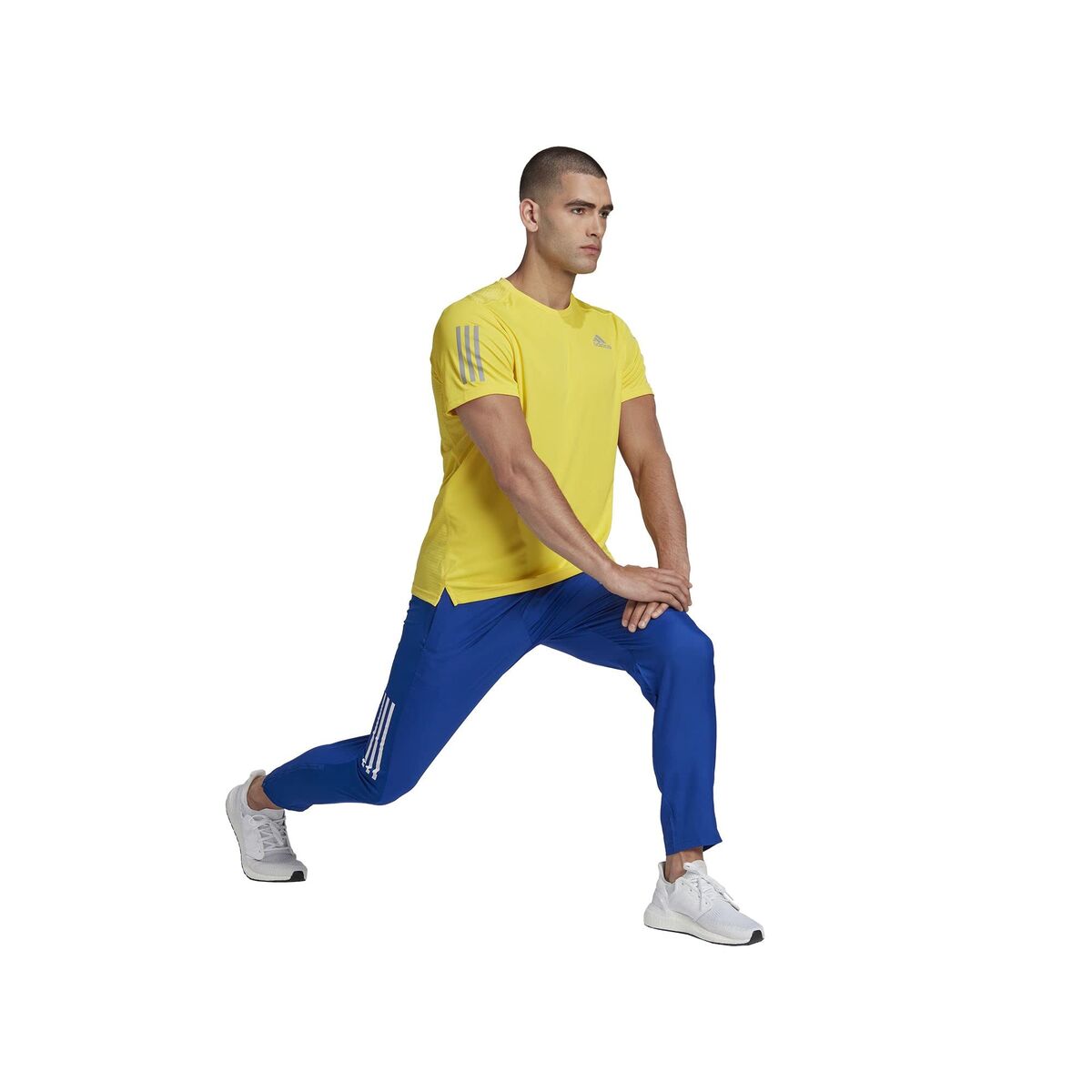 Ανδρική Μπλούζα με Κοντό Μανίκι Adidas Κίτρινο