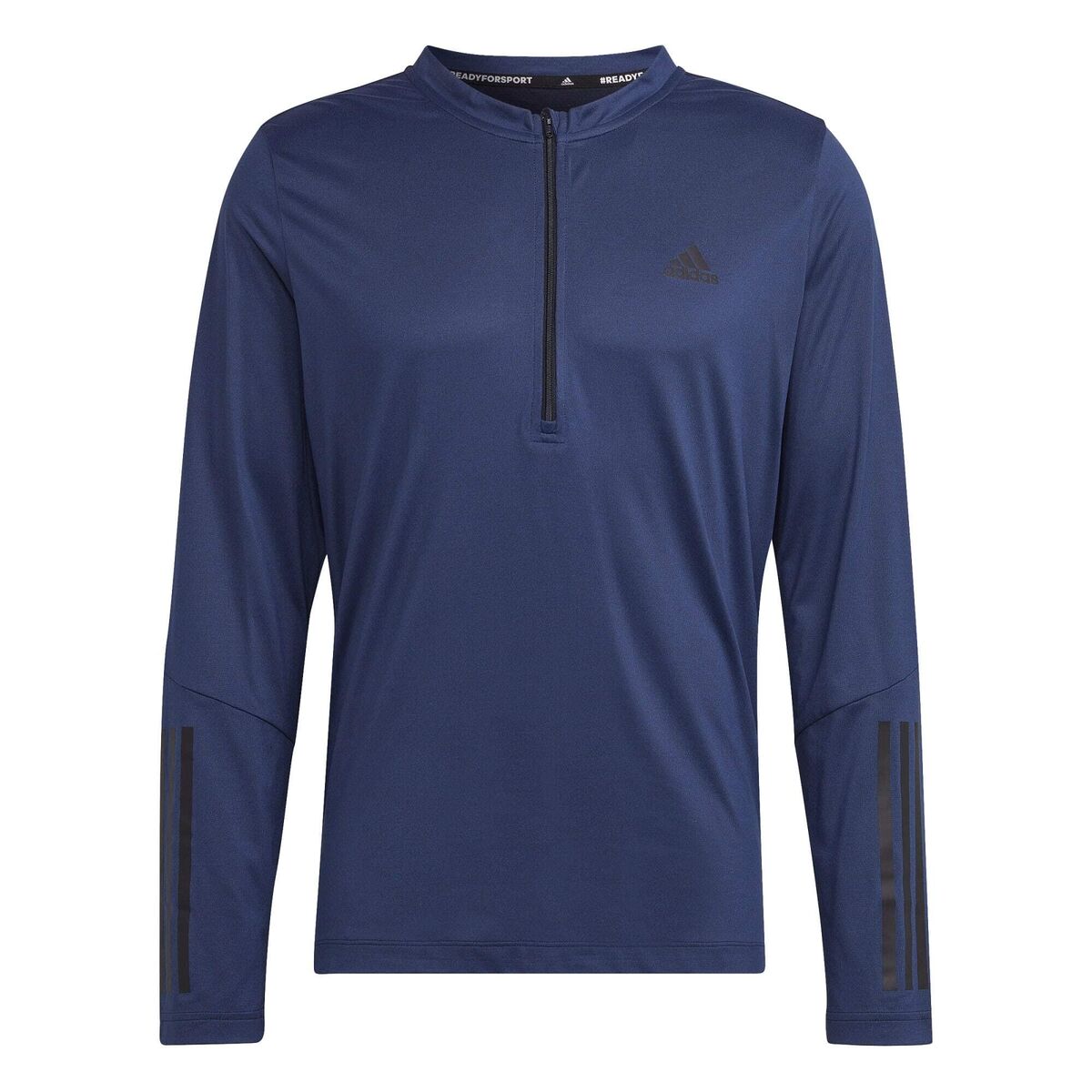 Ανδρική Μπλούζα με Κοντό Μανίκι Adidas 1/4-Zip Σκούρο μπλε