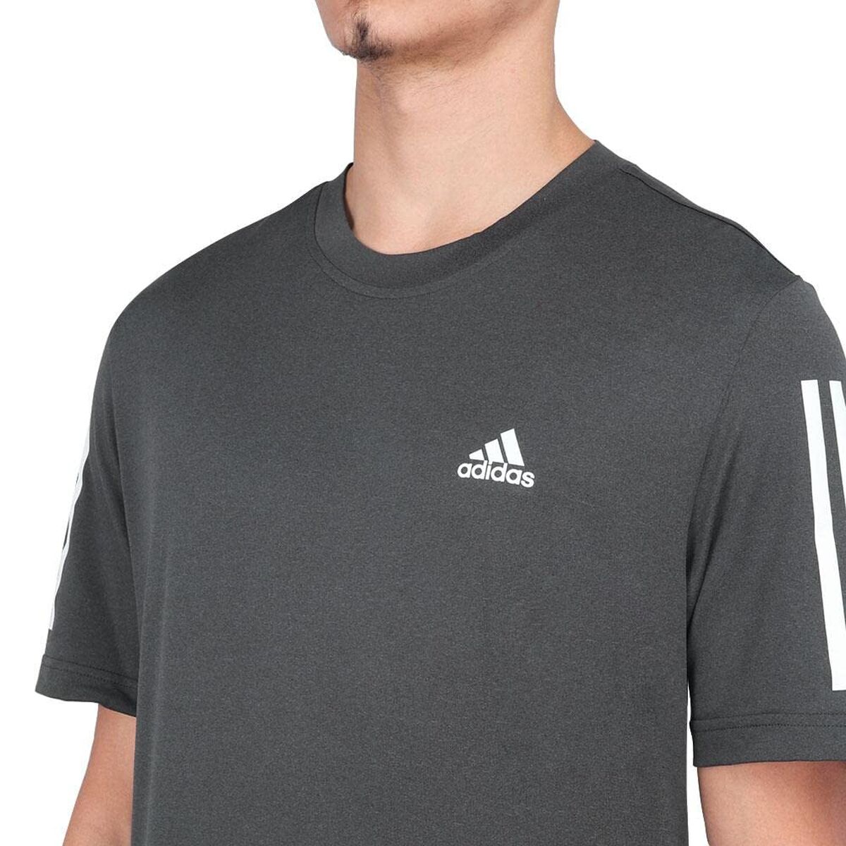 Ανδρική Μπλούζα με Κοντό Μανίκι Adidas Γκρι