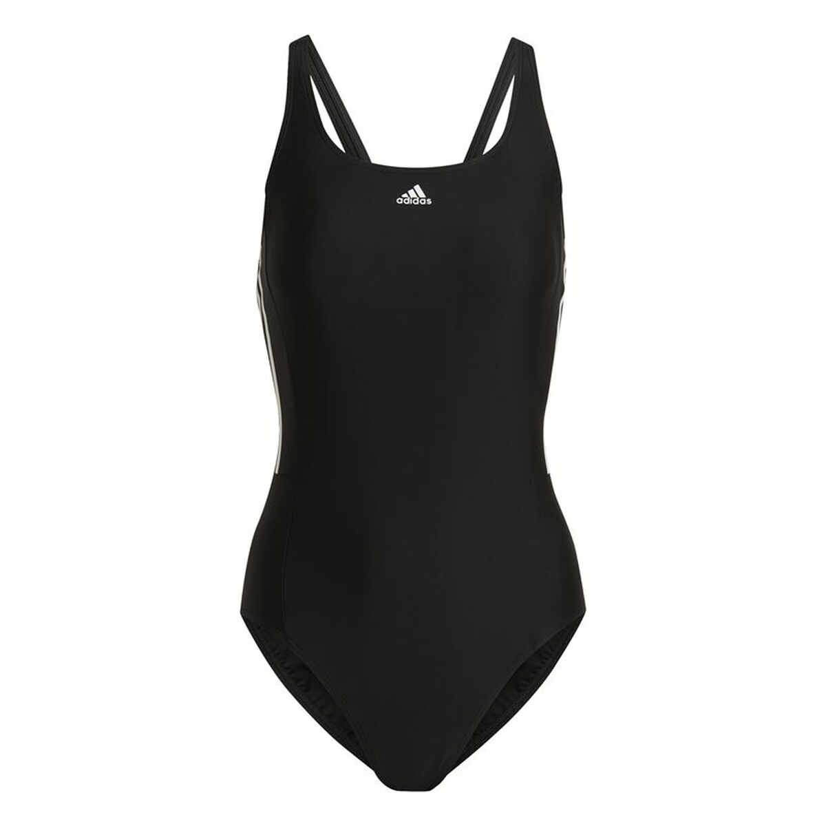 Γυναικεία Μαγιό Adidas 3S Mid Suit Μαύρο