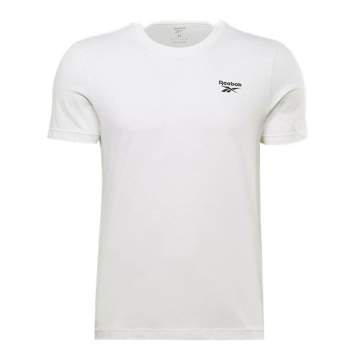 Ανδρική Μπλούζα με Κοντό Μανίκι Reebok Identity Left Chest Logo Λευκό