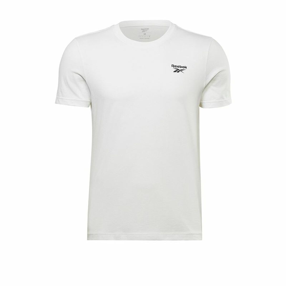 Ανδρική Μπλούζα με Κοντό Μανίκι Reebok Identity Left Chest Logo Λευκό