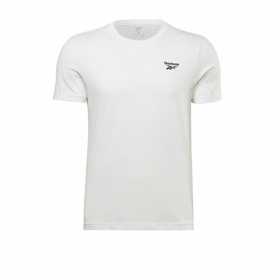 Ανδρική Μπλούζα με Κοντό Μανίκι Reebok Identity Left Chest Logo Λευκό