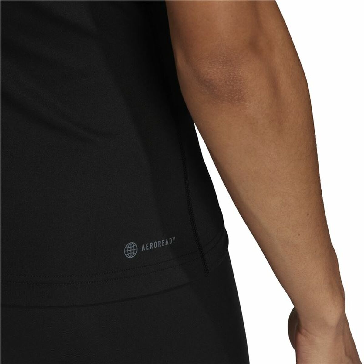 Γυναικεία Μπλούζα με Κοντό Μανίκι Adidas Techfit Μαύρο