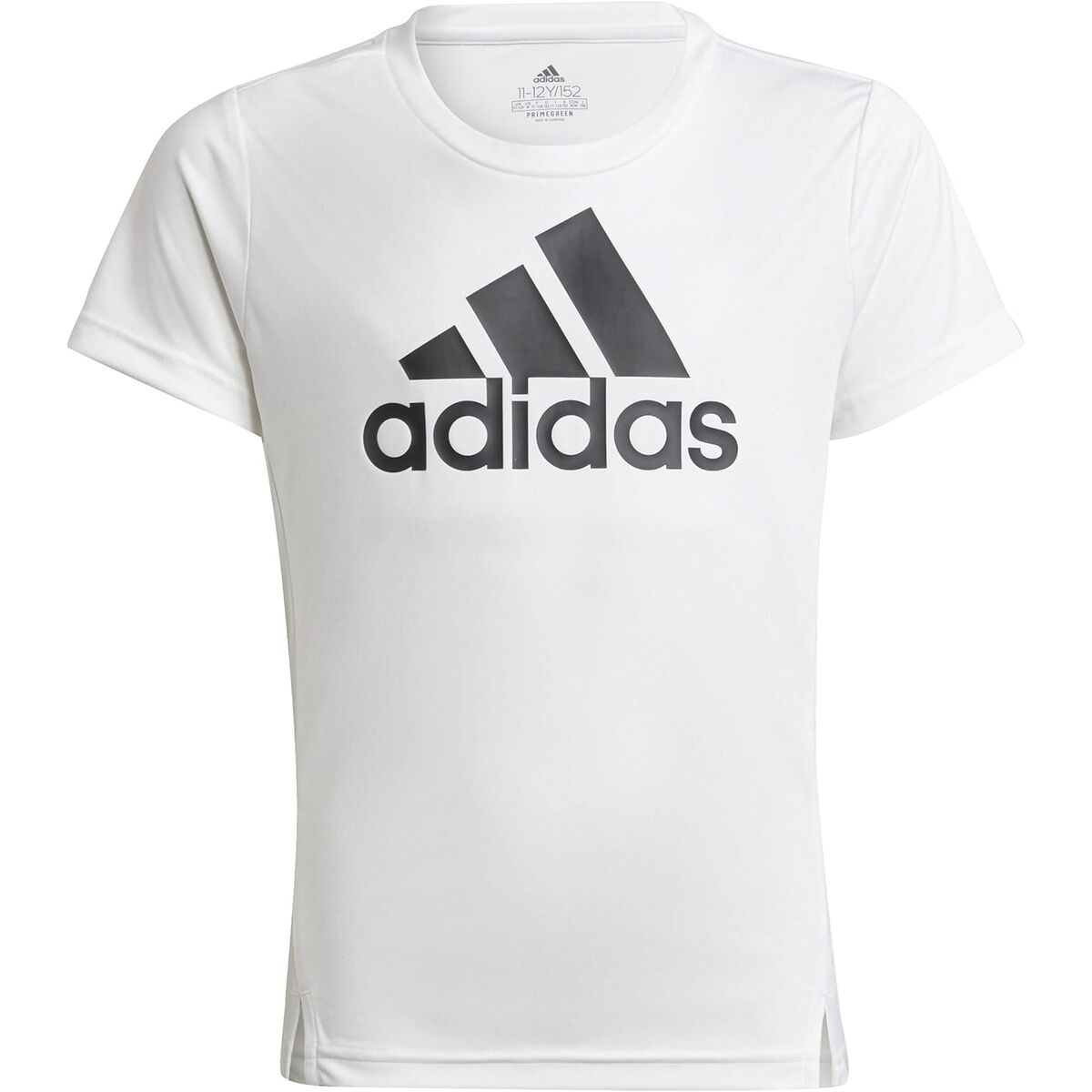 Παιδικό Μπλούζα με Κοντό Μανίκι Adidas Λευκό