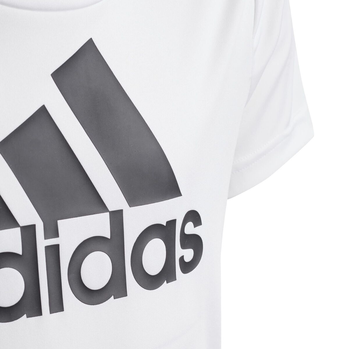 Παιδικό Μπλούζα με Κοντό Μανίκι Adidas Λευκό